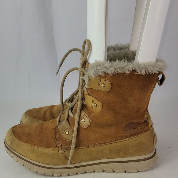 Sorel Joan Explorer Suede Leather Women's Ankle Booties - Picture 7 of 16